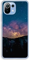 Case Company® - Hoesje geschikt voor Xiaomi Mi 11 Lite hoesje - Travel to space - Soft Cover Telefoonhoesje - Bescherming aan alle Kanten en Schermrand
