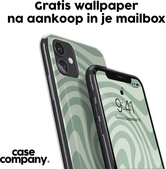 Case Swirl - Coque iPhone 13 - Vert tourbillon - Coque souple pour téléphone - Protection tous côtés et bord d'écran