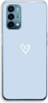Case Company® - Coque OnePlus Nord N200 5G - Klein Cœur Blauw - Coque souple pour téléphone - Protection sur tous les côtés et bord d'écran