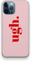 Case Company® - Hoesje geschikt voor iPhone 12 Pro hoesje - Ugh - Soft Cover Telefoonhoesje - Bescherming aan alle Kanten en Schermrand