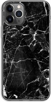 Case Company® - Hoesje geschikt voor iPhone 11 Pro hoesje - Zwart Marmer - Soft Cover Telefoonhoesje - Bescherming aan alle Kanten en Schermrand