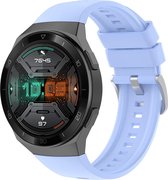 Siliconen Smartwatch bandje - Geschikt voor Huawei Watch GT 2e siliconen bandje - lila-blauw - Strap-it Horlogeband / Polsband / Armband - GT2E
