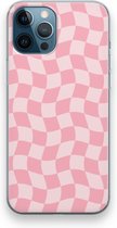 Case Company® - Hoesje geschikt voor iPhone 12 Pro hoesje - Grid Roos - Soft Cover Telefoonhoesje - Bescherming aan alle Kanten en Schermrand