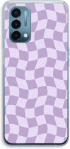 Case Company® - Coque OnePlus Nord N200 5G - Grille Violet - Coque souple pour téléphone - Protection tous côtés et bord d'écran