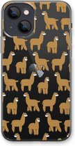 Case Company® - Hoesje geschikt voor iPhone 13 mini hoesje - Alpacas - Soft Cover Telefoonhoesje - Bescherming aan alle Kanten en Schermrand