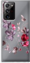 Case Company® - Hoesje geschikt voor Samsung Galaxy Note 20 Ultra / Note 20 Ultra 5G hoesje - Mooie bloemen - Soft Cover Telefoonhoesje - Bescherming aan alle Kanten en Schermrand