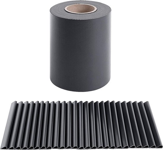 Privacy vlechtband - 35m x 4,75cm - Met clips - Antraciet - - de webshop voor mannen