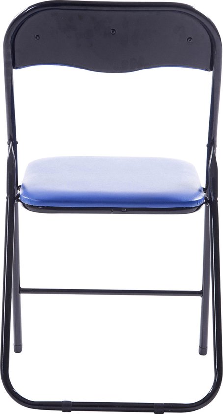 CLP Felix Set van 4 klapstoelen blauw/zwart