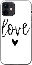 Geschikt voor iPhone 12 hoesje - Love - Spreuken - Quotes - Siliconen Telefoonhoesje