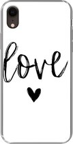 Geschikt voor iPhone XR hoesje - Love - Spreuken - Quotes - Siliconen Telefoonhoesje