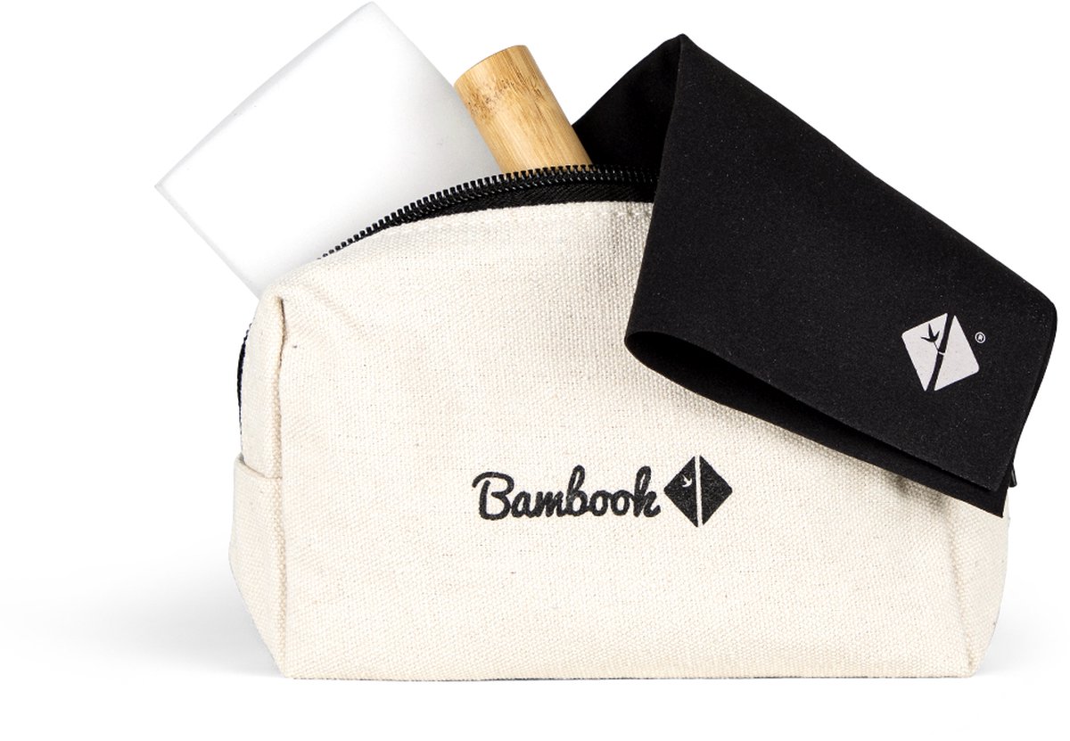 Bambook Schoonmaakset: Bambook etui, hervulbare spray, eco doek & vlekkenspons - alles voor het schoonmaken van jouw Bambook notitieboek