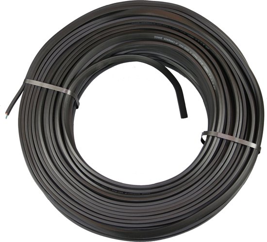 Eenaderige stroomkabel 25,0 mm² accukabel voor auto motorfiets vrachtwagen 1 m 5 m of 10 m keuze: (1 m 25,0 mm² koperdraad, zwart