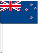 10 zwaaivlaggetjes Nieuw Zeeland 12 x 24 cm