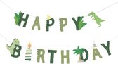 Papieren slinger Happy Birthday Dino