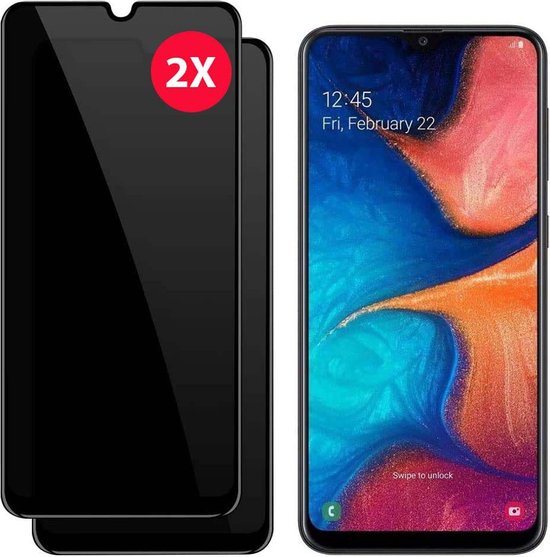BixB Samsung Galaxy A22 5G Privacy Screenprotector 2pack – Samsung Galaxy A22 5G Privacy Screenprotector - Privacy Screenprotector Samsung A22 5G - Privacy Glas A22 5G - Privacy Screenprotector Samsung A22 5G - Privacy Screenprotector