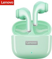 Lenovo Livepods LP40 Pro Wireless Bluetooth 5.1 Earbuds - Volledig Draadloos In-Ear Oortjes - Waterproof - Siliconen Oordopjes - Universeel Apple/Samsung/Android/iPhone - Groen