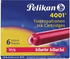 Pelikan 4001 - Korte Inktpatronen - Rood