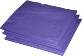 40x Serviettes à thème couleur violette 33 x 33 cm - Serviettes en papier jetables - Décorations / décorations violettes