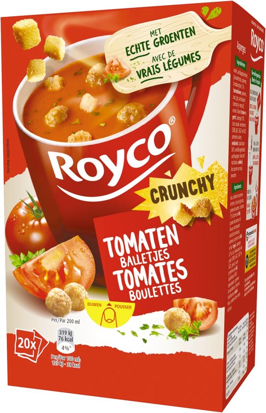 Soupe minute Royco Tomate + boule 200ml/20