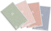 Aurora Writing 80 Design cahier à spirale, ft A6, 120 pages, vierge 10 pièces