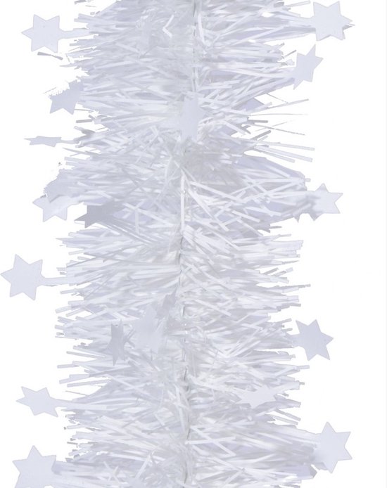 JSRHEEM 3 stuks kerstslinger, 2 m, lametta slinger, metallic slinger, glinsterende hangende decoratie voor kerstboom, krans, bruiloft, feest, rood