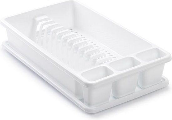 Égouttoir à vaisselle Wit 45 x 26 cm - Ustensiles de cuisine - La vaisselle/séchage - Paniers lave- Paniers à vaisselle - Égouttoirs à vaisselle