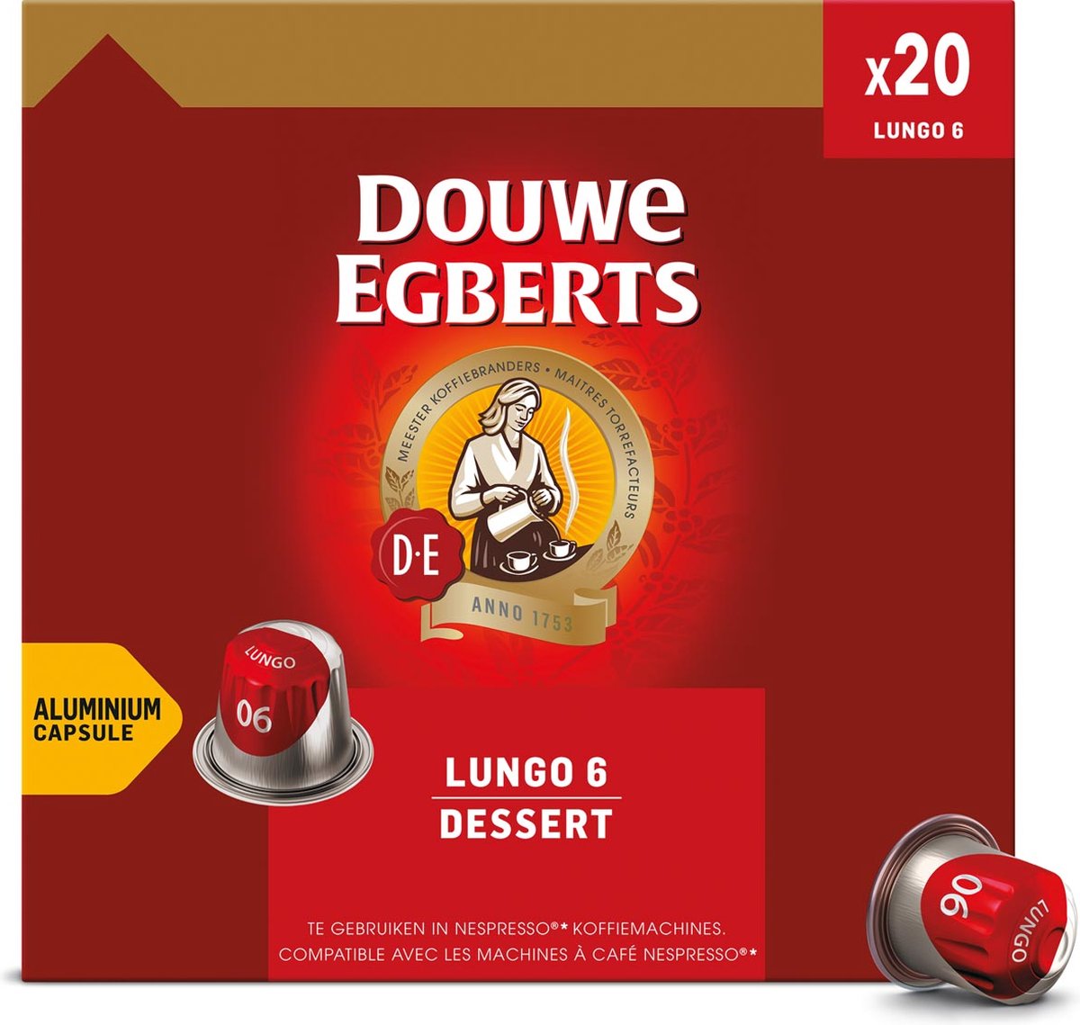 Douwe Egberts Lungo Dessert cups voor L'or 10x 20 stuks