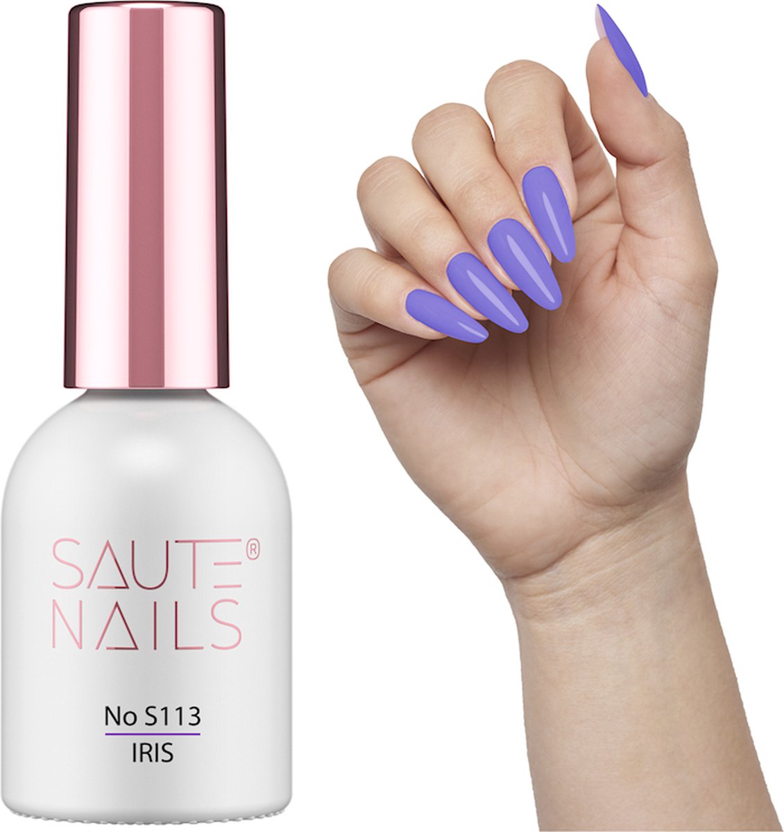 SAUTE Nails Paars UV/LED Gellak 8ml. - S113 Iris