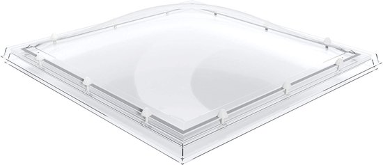 Lanterneau Domelite simple paroi - clair 1000 x 1000 mm