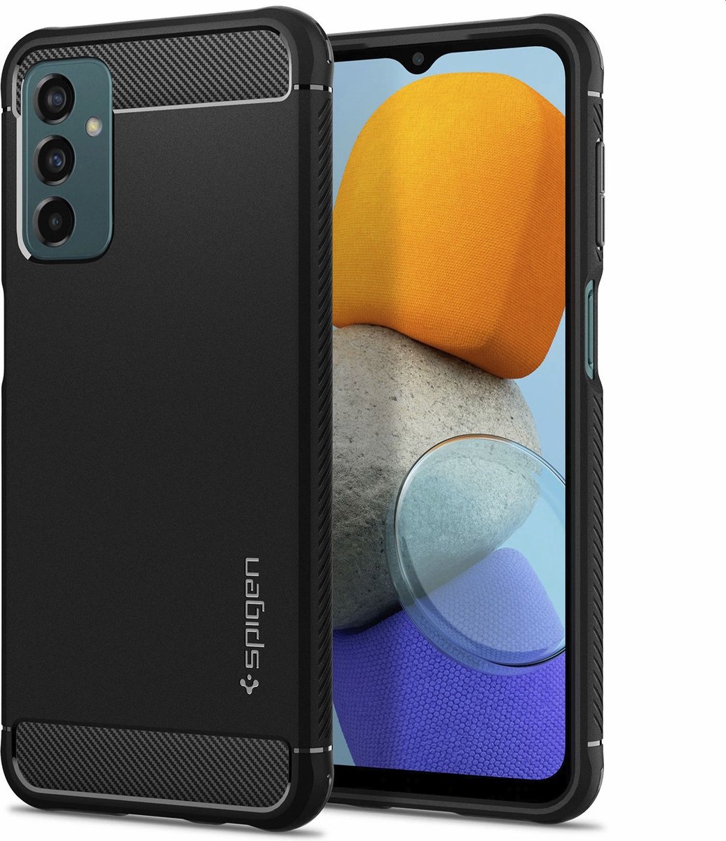 Spigen Rugged Armor Samsung Galaxy M23 Hoesje Back Cover Zwart
