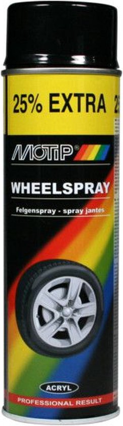 Motip Laque pour jantes Noir brillant