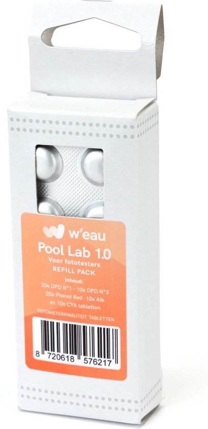 W'eau refill pack voor PoolLab - 60 stuks