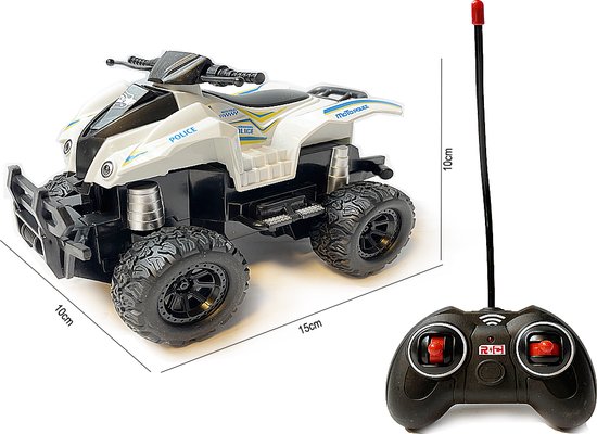 Rc polite quad - afstand bestuurbare speelgoed quad 1:28 - rock crawler - Storm off-road quad