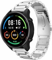 Strap-it Smartwatch bandje titanium - geschikt voor Xiaomi Mi Watch / Xiaomi Watch S1 / Watch S1 Pro / Watch 2 Pro - Active - zilver
