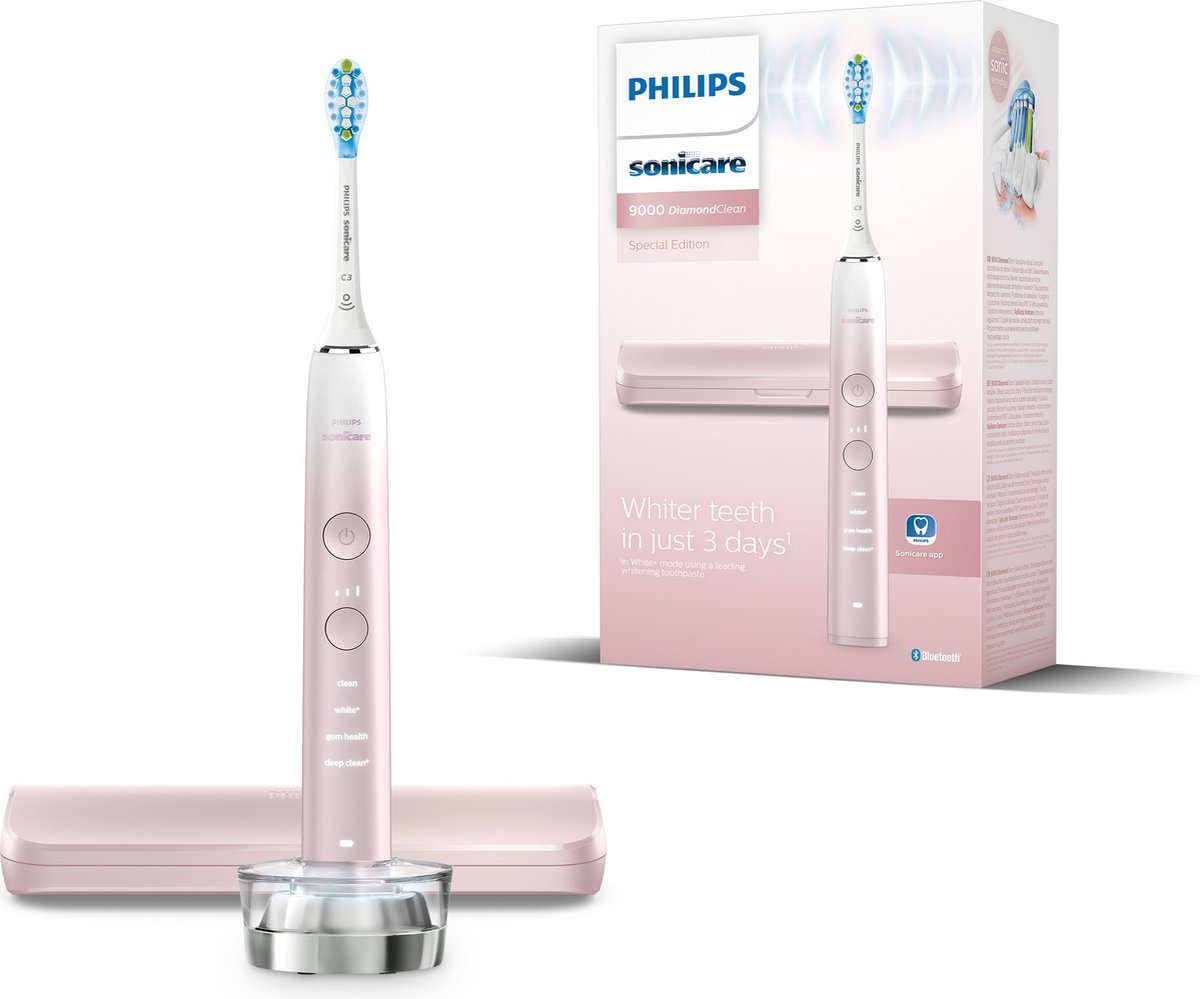 in beroep gaan stroomkring Gecomprimeerd Philips Sonicare DiamondClean 9000 HX9911/84 - Elektrische tandenborstel -  GradientPink | bol.com