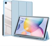 Dux Ducis - Tablet hoes geschikt voor Samsung Galaxy Tab S6 Lite (2022) - 10.4 Inch - Tri-Fold Book Case - Blauw