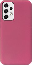 ADEL Premium Siliconen Back Cover Softcase Hoesje Geschikt voor Samsung Galaxy A53 - Bordeaux Rood