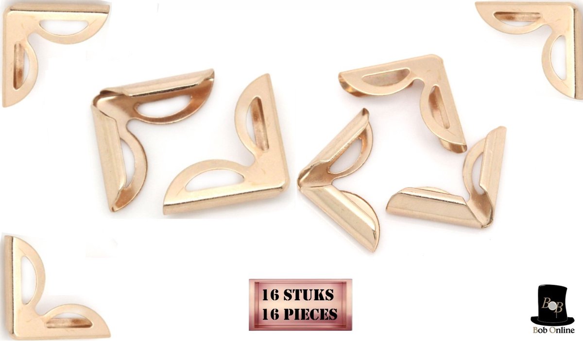 PATIKIL Metalen Boekhoeken 22mm - 80 Stuks Retro Fotohoeken Brons Voor Plakboeken, Fotoalbums & Boekbinding