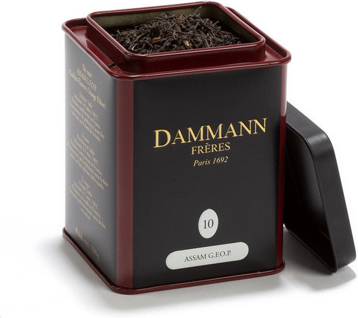 Dammann Frères - Assam G.F.O.P N°10 - 100 gram Losse krachtige zwarte thee uit India - Ontbijtthee - Volstaat voor 50 koppen