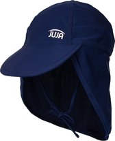 JUJA - UV-Zonnencap voor baby's - Met trekkoord - Solid - Marineblauw - maat 18-36 Maanden| 47-52CM