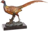 Bronzen beeld - beeld van een fazant - Dieren beelden - 18,6 cm hoog