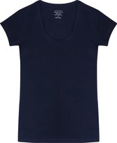 Claesen's® - Dames T-Shirt SS - Donkerblauw - 95% Katoen - 5% Lycra