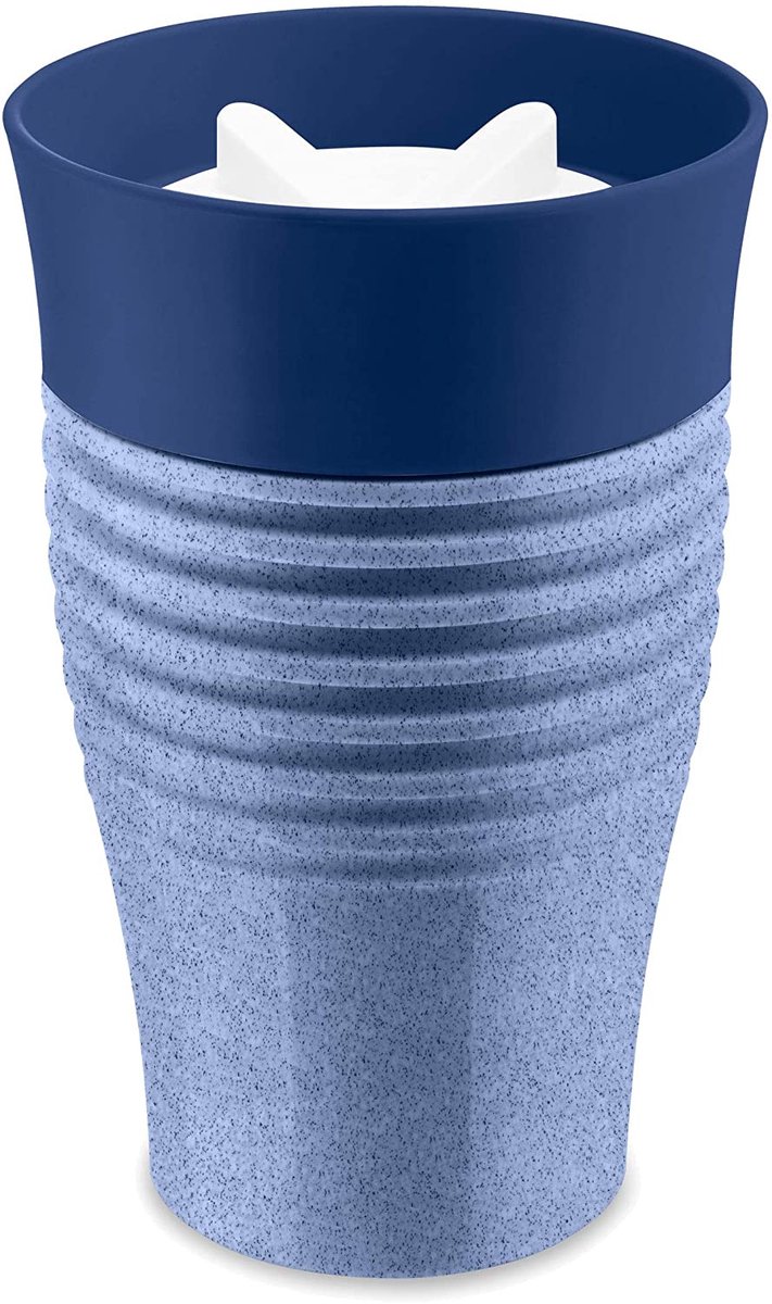 Herbruikbare Koffiebeker, 0.4 L, Organic Blauw - Koziol | Safe To Go
