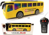 Radiografisch bestuurbare bus - 3D Led licht - RC Tour Bus speelgoed  (rijdt voor- en achteruit)