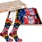 Sock My Feet geschenkdoos sokken heren 43 46 - cadeau voor man - duurzaam - naadloos - LHBTIQ