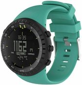 Siliconen Smartwatch bandje - Geschikt voor Suunto Core siliconen bandje - aqua - Strap-it Horlogeband / Polsband / Armband