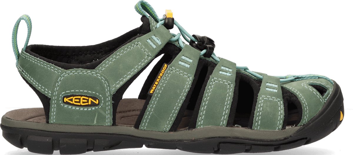 Keen - Clearwater CNX Dames Wandelsandalen Leer Mineral Blue/Yellow - Maat 42