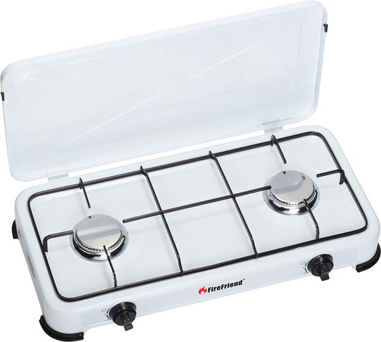 Campart KO-6382 Gastoestel - 2-pits - 2x 1500 Watt - Wit