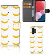 Flip Cover Geschikt voor Samsung Galaxy A13 (4G) Telefoon Hoesje Banana