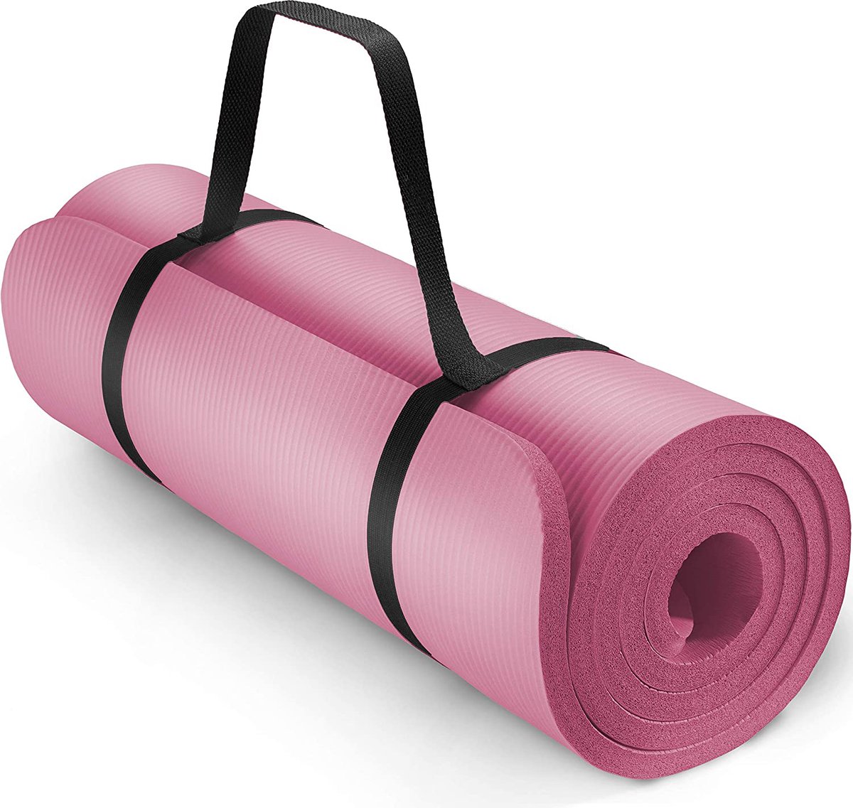 Sens Design Fitnessmat - Yogamat - 185 x 60 cm - 1.5cm dik - Roze